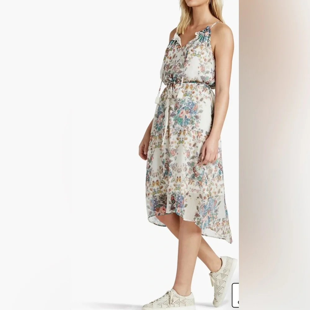 Lucky Brand Floral Maxi Dress - Cream and Blue 100% viscosa - Picture 2 of 10